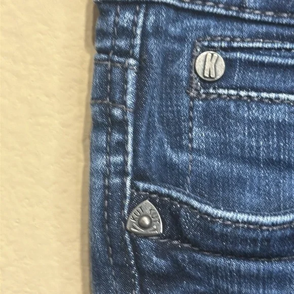 Kut from the Kloth Stretch Denim Capri Jeans Flap Pockets Size 10 Summer Casual - Picture 5 of 14
